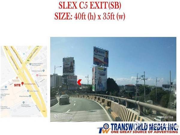 SLEX C5 EXIT BILLBOARD SITE FOR LEASE
