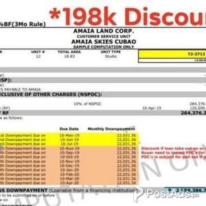 Amaia Skies CUBAO : condo for sale in Cubao Edsa | PostAds PH