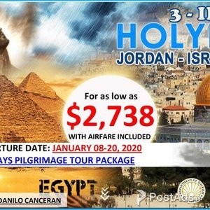 3 IN 1 HOLY LAND (Jor - Israel - Egypt) | PostAds PH
