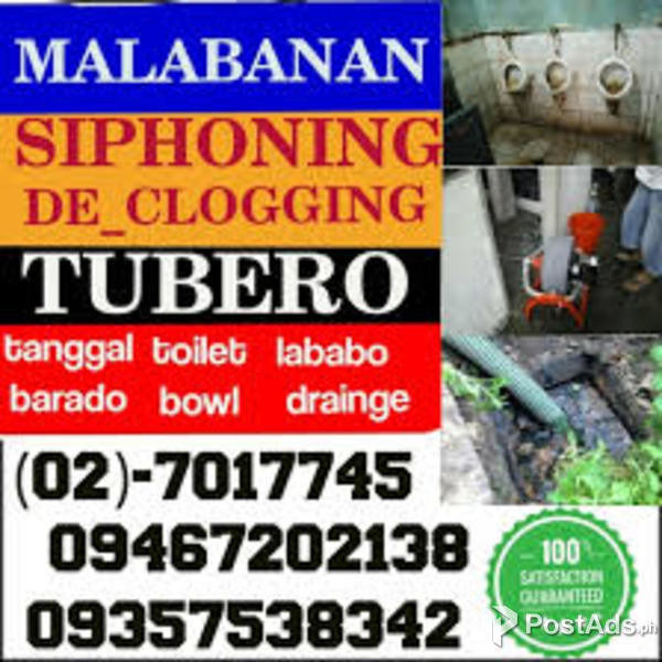 BAGUMBONG RD CALOOCAN AREA MALABANAN DECLOGGING SERVICES 09467202138