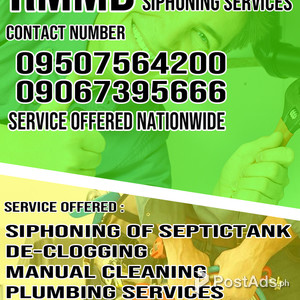 LAGUNA EXPERT RMMD PLUMBING AND SIPHONING SERVICES 09507564200 | PostAds PH