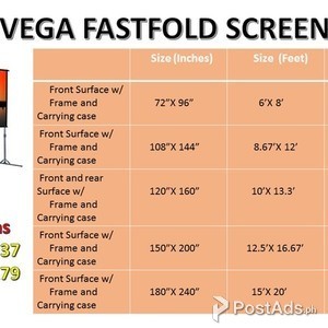 Fast-Fold Projection Screen | PostAds PH