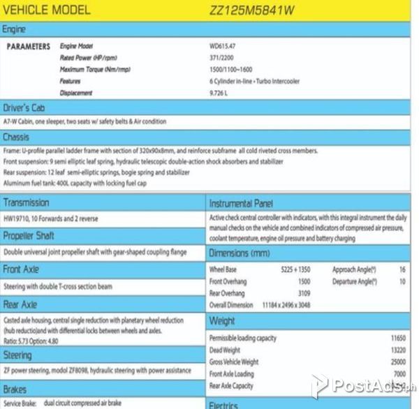 10 WHEELER HOWO BOOM TRUCK 10 TONS EURO4