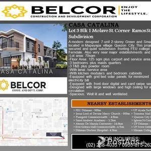 3 BR Townhouse in Mapayapa Village Pasong Tamo Near FEU, MRT-7 | PostAds PH