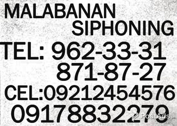 Malabanana Siphoning Septic Tank services 8718727 / 09212454576