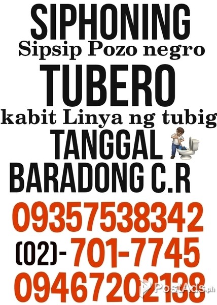 MALABANAN TUBERO SERVICES SANTO TOMAS PASIG AREA 701-7745 09467202138 
