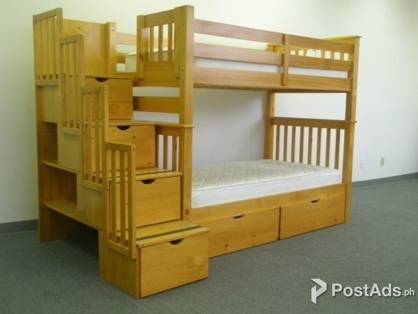 Solidwood Bunkbed pull out bedframe 