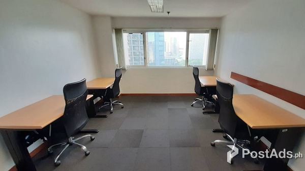 Fully-Furnished Window Office for Rent in Makati 6-Pax ALL IN