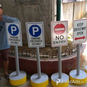 Road Sign with Pole | PostAds PH