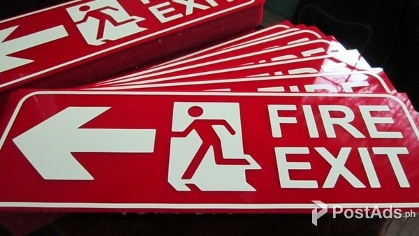 Fire Exit Sign - Glow in the dark