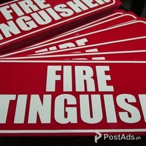 Fire Extinguisher Sign - Glow in the Dark | PostAds PH