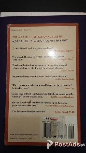 Pre-loved Book(2nd Hand): "Tuesdays With Morrie"
