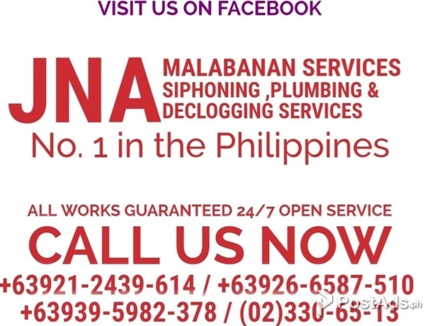 JNA MALABANAN  RE-PIPING SERVICES 330-65-13 /09212439614. 
