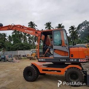 YAMA 75W8T WHEEL TYPE BACKHOE EXCAVATOR | PostAds PH