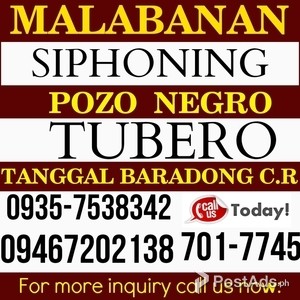 MALABANAN TUBERO SERVICES TANDANG SORA AREA 701-7745 09467202138 | PostAds PH