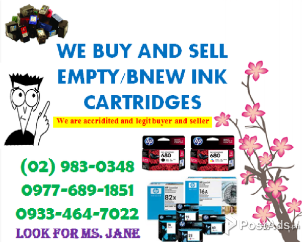 Legit Buyer of Empty Ink Cartridges and Toners