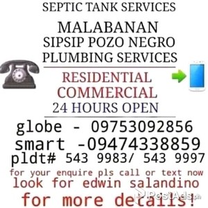 Mabanan tubiro expert siphoneng and plumbing services | PostAds PH