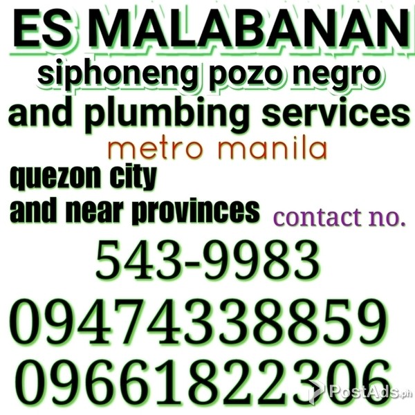 MALABANAN SIPHONENG SERVICES BEST SEPTIC TANK MAITENANCE