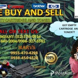 Buying Empty Ink Cartridge and Toner | PostAds PH