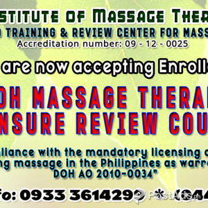 DOH MASSAGE THERAPY LICENSURE REVIEW COURSE | PostAds PH