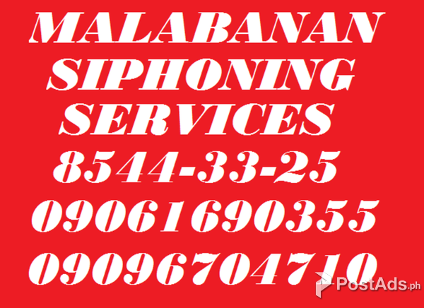 RAA Malabanan Siphoning Marikina/85443325/09061690355