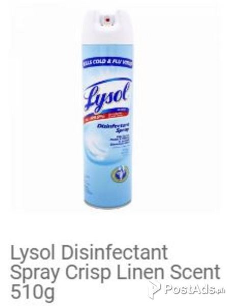 Lysol Disinfectant Spray Crisp Linen Scent 510g