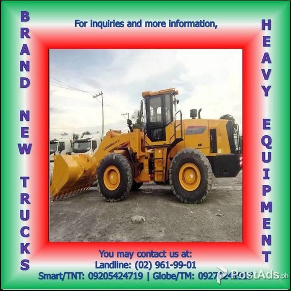 BRAND NEW Lonking CDM 856 Wheel Loader (Joystick) 3.0cu