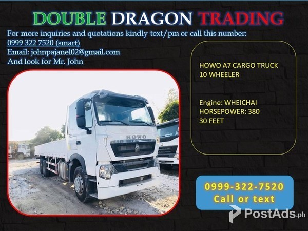 HOWO CARGO TRUCK 10 WHEELER 30 feet