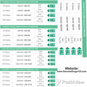 Erlotinib Tarceva Tablets - 100 porsyento na Ginagarantiyahan ng Custo | PostAds PH