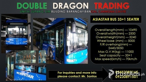 ASIASTAR BUS 33+1 SEATER