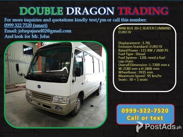 MINI BUS EURO IV 30+1 SEATER