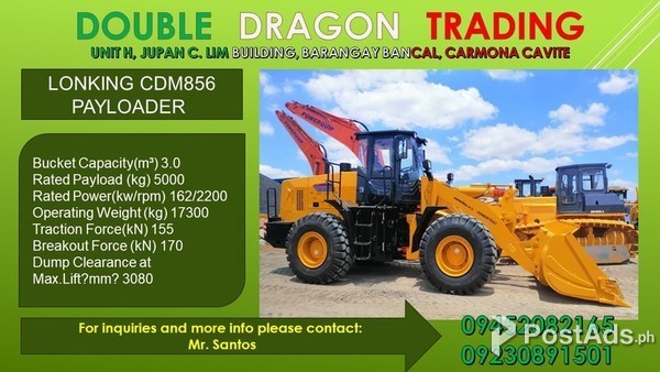 LONKING CDM856 WHEEL LOADER / PAYLOADER