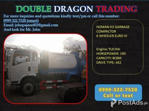 HOMAN SINOTRUK GARBAGE COMPACTOR