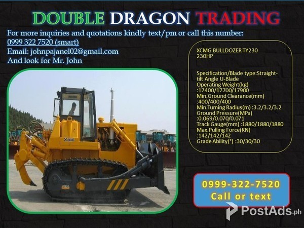 XCMG BULLDOZERS BRAND NEW! 