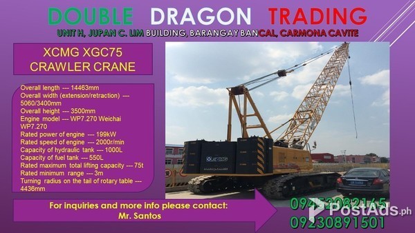 CRAWLER CRANE XCMG