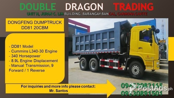 DUMP TRUCK DONGFENG 10WHEELER