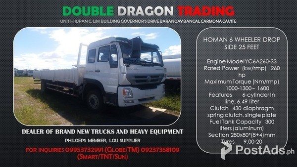 HOMAN 6 WHEELER DROPSIDE 25feet