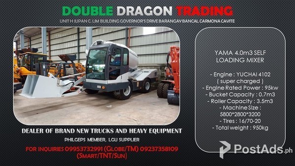 YAMA 4m3 SELF LOADING MIXER