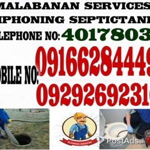 Malabanan Sipsip Pozo Negro Services Valenzuela Areas 09292692316 | PostAds PH