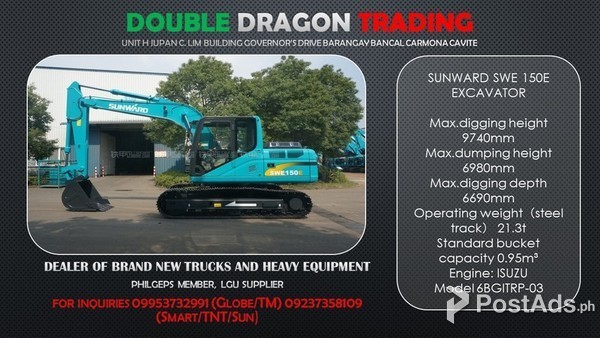 SUNWARD SWE-150 BACKHOE 1M³  