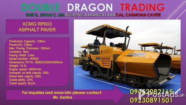 XCMG RP603 ASPHALT PAVER 400T/H