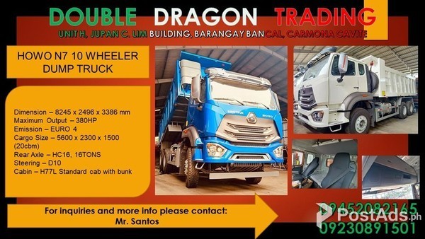 HOWO N7 10 WHEELER DUMP TRUCK