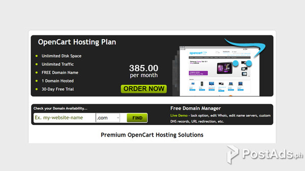 Cheap Opencart Web Design + Hosting