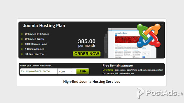 Cheap Joomla Web Design + Hosting