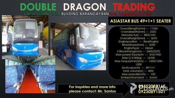 ASIASTAR BUS 49+1+1 SEATERS