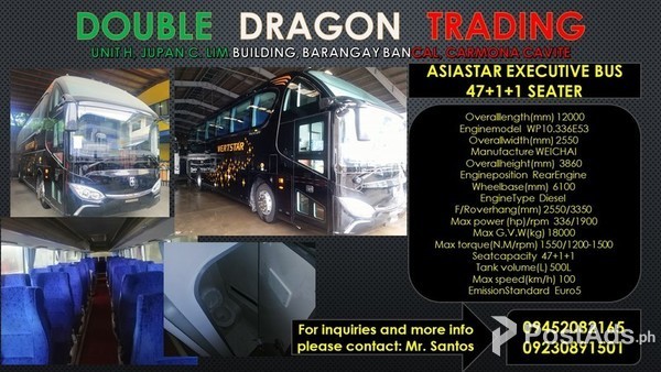 EXECUTIVE BUS WITH CR 47+1+1 SEATER ASIASTAR