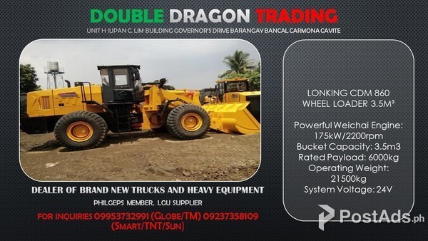 LONKING CDM860 PAYLOADER 3.5M³