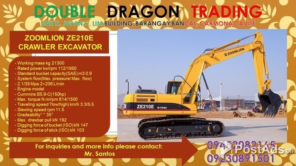 ZOOMLION EXCAVATOR / BACKHOE