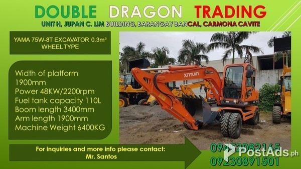 YAMA WHEEL TYPE BACKHOE