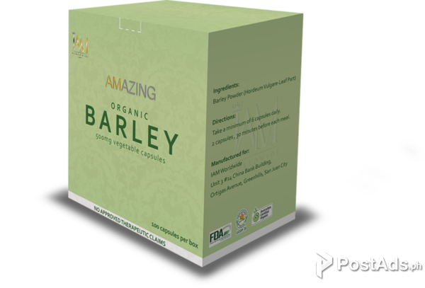 Amazing Organic Pure Barley Capsules
